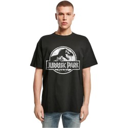 тениска,мъжки,тениски,дамски,тениски,merchcode,jurassic,park,distressed,oversized,short,sleeve,t,shirt,black,(black)