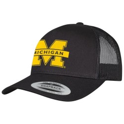 Шапка Merchcode Michigan Logo trucker cap - Black (Black) шапка,всички,шапки,merchcode,michigan,logo,trucker,cap,black,(black)