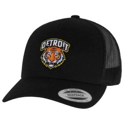 Тениска Mister tee Detroit Tiger Head trucker cap - Black (Black) тениска,всички,шапки,mister,tee,detroit,tiger,head,trucker,cap,black,(black)