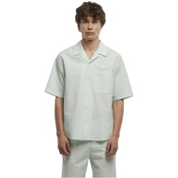 риза,с,къс,ръкав,дамски,ризи,мъжки,ризи,urban,classics,relaxed,seersucker,short,sleeve,shirt,green,(frost,mint)