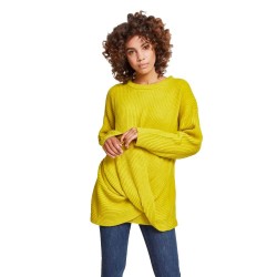 блуза,дамски,блузи,urban,classics,wrapped,sweatshirt,yellow,(lemon,mustard)