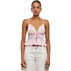 тениска,мъжки,тениски,дамски,тениски,urban,classics,waffle,pique,ruffle,sleeveless,t,shirt,pink,(blueshed,rose)