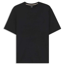 Тениска BOSS Rib 10265768 short sleeve pyjama T-shirt - Black (Black) тениска,мъжки,пижами,boss,rib,10265768,short,sleeve,pyjama,t,shirt,black,(black)