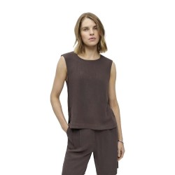 Тениска Object Sanne Rosie sleeveless T-shirt - Brown (Seal Brown) тениска,мъжки,тениски,дамски,тениски,object,sanne,rosie,sleeveless,t,shirt,brown,(seal,brown)