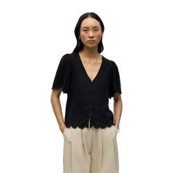 дамски,блузи,object,sanne,short,sleeve,blouse,black,(black)