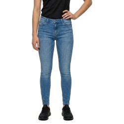 Дънки Pieces Daisy Skinny Fit jeans - Blue (Medium Blue Denim) дънки,мъжки,панталони,дамски,панталони,pieces,daisy,skinny,fit,jeans,blue,(medium,blue,denim)