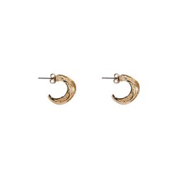 Pieces Erika Hoop earrings - Golden (Gold Colour) бижутерия,pieces,erika,hoop,earrings,golden,(gold,colour)