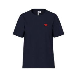 тениска,мъжки,тениски,дамски,тениски,pieces,mila,heart,short,sleeve,t,shirt,blue,(sky,captain,emb,red,heart)