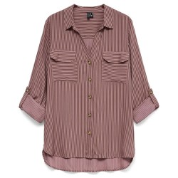 риза,с,дълъг,ръкав,дамски,ризи,мъжки,ризи,vero,moda,bumpy,new,long,sleeve,shirt,brown,pink,(nostalgia,rose,cocoa,brown)
