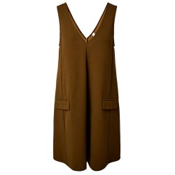 Рокля Yas Malea sleeveless short dress - Brown (Dark Olive) рокля,дамски,поли,и,рокли,yas,malea,sleeveless,short,dress,brown,(dark,olive)