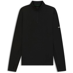Блуза BOSS Active 10280191 half zip sweatshirt - Black (Black) блуза,мъжки,пуловери,boss,active,10280191,half,zip,sweatshirt,black,(black)
