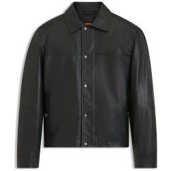 Яке BOSS Joban 10268766 leather jacket - Black (Black) яке,мъжки,якета,дамски,якета,и,палта,boss,joban,10268766,leather,jacket,black,(black)
