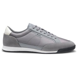 Маратонки BOSS Nitan 10263136 trainers - Grey (Medium Grey) маратонки,мъжки,маратонки,дамски,маратонки,boss,nitan,10263136,trainers,grey,(medium,grey)