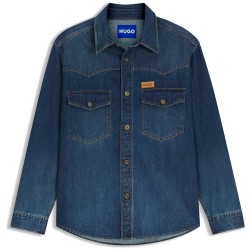 HUGO Ebant 10280315 shirt - Blue (Bright Blue) дамски,ризи,мъжки,ризи,hugo,ebant,10280315,shirt,blue,(bright,blue)