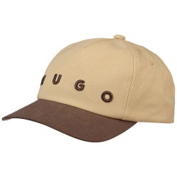 Шапка HUGO Moonstruck 10280913 RED cap - Beige (Medium Beige) шапка,всички,шапки,hugo,moonstruck,10280913,red,cap,beige,(medium,beige)