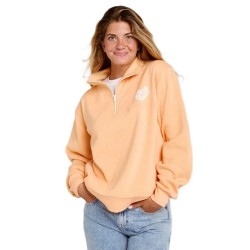 блуза,дамски,блузи,rip,curl,rc,heart,half,zip,sweatshirt,orange,(peach)