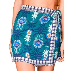 пола,дамски,поли,и,рокли,gisela,pineapple,print,short,skirt,blue,(printed)