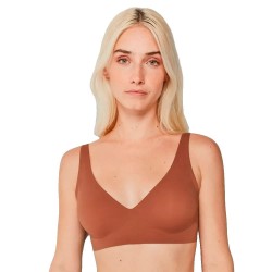 Gisela Removable Push-Up Wirefree bra - Brown (Toffee) дамско,бельо,дамски,бикини,и,танкини,gisela,removable,push,up,wirefree,bra,brown,(toffee)