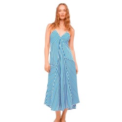 рокля,дамски,поли,и,рокли,gisela,strap,sleeveless,long,dress,blue,(stripes)