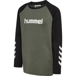 тениска,мъжки,тениски,дамски,тениски,hummel,logo,long,sleeve,t,shirt,grey,(castor,gray)