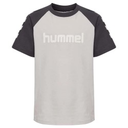 Тениска Hummel Logo short sleeve T-shirt - White (Bijou Blue) тениска,мъжки,тениски,дамски,тениски,hummel,logo,short,sleeve,t,shirt,white,(bijou,blue)