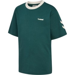 Тениска Hummel Loose Chevron short sleeve T-shirt - Green (June Bug) тениска,мъжки,тениски,дамски,тениски,hummel,loose,chevron,short,sleeve,t,shirt,green,(june,bug)