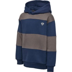 Суичър Hummel Loose Stripe Bee hoodie - Blue (Dress Blue) суичър,детски,блузи,hummel,loose,stripe,bee,hoodie,blue,(dress,blue)