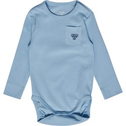 Hummel Mini Pocket BTS Long Sleeve Body - Blue (Major Brown) детски,облекла,за,момчета,hummel,mini,pocket,bts,long,sleeve,body,blue,(major,brown)
