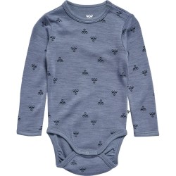 Hummel Mini Wool Long Sleeve Body - Blue (Flint Stone) детски,облекла,за,момчета,hummel,mini,wool,long,sleeve,body,blue,(flint,stone)