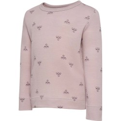 Тениска Hummel Mini Wool long sleeve T-shirt - Beige / Pink (White/Silver) тениска,мъжки,тениски,дамски,тениски,hummel,mini,wool,long,sleeve,t,shirt,beige,pink,(white,silver)