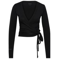 Тениска Hummel Soft Wrap long sleeve T-shirt - Black (Black) тениска,мъжки,тениски,дамски,тениски,hummel,soft,wrap,long,sleeve,t,shirt,black,(black)