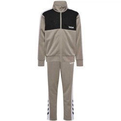 Анцуг Hummel Colorblock tracksuit - Beige / Grey (Peppercorn) анцуг,детски,анцузи,hummel,colorblock,tracksuit,beige,grey,(peppercorn)