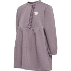 Рокля Hummel Mini Reg Glitter long sleeve short dress - Grey (Grey Ridge) рокля,дамски,поли,и,рокли,hummel,mini,reg,glitter,long,sleeve,short,dress,grey,(grey,ridge)