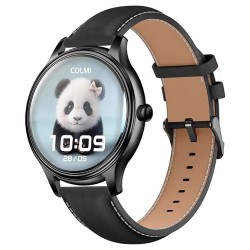часовници,colmi,leather,l28,strap,smartwatch,brown,(black)