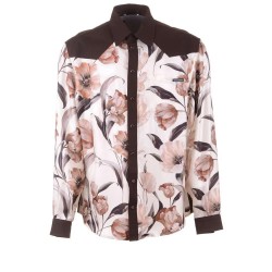 риза,с,дълъг,ръкав,дамски,ризи,мъжки,ризи,dolce,&,gabbana,747040,flowers,combined,long,sleeve,shirt,white,(ecru)