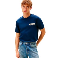 тениска,мъжки,тениски,дамски,тениски,tommy,hilfiger,diner,motif,interlock,short,sleeve,t,shirt,blue,(dark,night,navy)