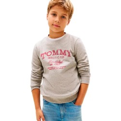 блуза,детски,блузи,tommy,hilfiger,kb0kb10337,sweatshirt,beige,(mid,grey,heather)