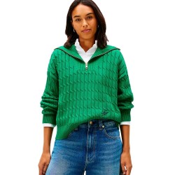 блуза,мъжки,пуловери,дамски,пуловери,tommy,hilfiger,ww0ww47643,half,zip,sweater,green,(nouveau,green)