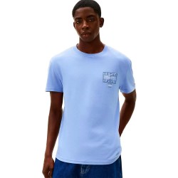 тениска,мъжки,тениски,дамски,тениски,tommy,jeans,sign,spray,regular,fit,short,sleeve,t,shirt,blue,(nordic,iris)