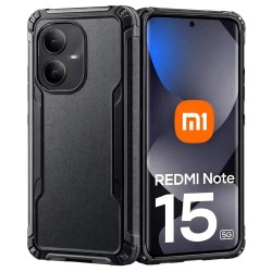 Crococase Xiaomi Redmi Note 15 phone case - Black (Transparent) други,аксесоари,crococase,xiaomi,redmi,note,15,phone,case,black,(transparent)