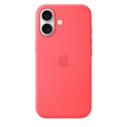 други,аксесоари,apple,silicone,iphone,17,case,with,magsafe,pink,(bright,guava)