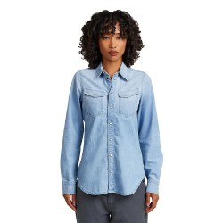 Риза с дълъг ръкав G-Star D27714-E356 Slim Fit long sleeve shirt - Blue (Sun Faded Feather Blue) риза,с,дълъг,ръкав,дамски,ризи,мъжки,ризи,g,star,d27714,e356,slim,fit,long,sleeve,shirt,blue,(sun,faded,feather,blue)