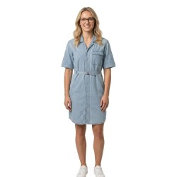 Рокля G-Star D28853-E356 short sleeve dress - Blue (Vintage Mirage) рокля,дамски,поли,и,рокли,g,star,d28853,e356,short,sleeve,dress,blue,(vintage,mirage)