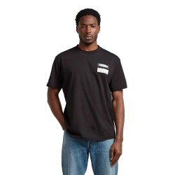 Тениска G-Star D28922-D975 short sleeve T-shirt - Black (Dark Black) тениска,мъжки,тениски,дамски,тениски,g,star,d28922,d975,short,sleeve,t,shirt,black,(dark,black)