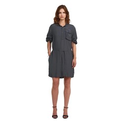 Рокля G-Star D29019-D724 short sleeve dress - Grey (Petrol) рокля,дамски,поли,и,рокли,g,star,d29019,d724,short,sleeve,dress,grey,(petrol)