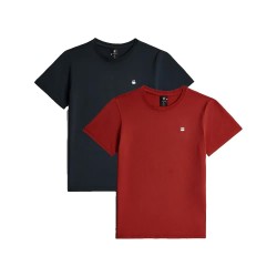 Тениска G-Star D30544-01 short sleeve T-shirt 2 units - Red / Black (Light Antic Red) тениска,мъжки,тениски,дамски,тениски,g,star,d30544,01,short,sleeve,t,shirt,2,units,red,black,(light,antic,red)