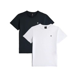 Тениска G-Star D30544-01 short sleeve T-shirt 2 units - White / Black (Salute) тениска,мъжки,тениски,дамски,тениски,g,star,d30544,01,short,sleeve,t,shirt,2,units,white,black,(salute)