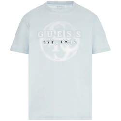 Тениска Guess M6GI09K2989 short sleeve T-shirt - Blue (Helium) тениска,мъжки,тениски,дамски,тениски,guess,m6gi09k2989,short,sleeve,t,shirt,blue,(helium)