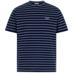 Тениска Guess M6GI12K2993 short sleeve T-shirt - Blue (Dark Indigo / White) тениска,мъжки,тениски,дамски,тениски,guess,m6gi12k2993,short,sleeve,t,shirt,blue,(dark,indigo,white)