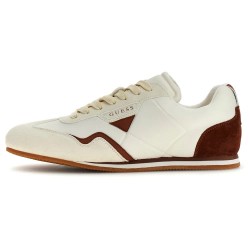 Маратонки Guess Olmo trainers - Beige (White) маратонки,мъжки,маратонки,дамски,маратонки,guess,olmo,trainers,beige,(white)